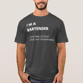 T-shirt Ix27m A Bartender Mèmes Design Qualité