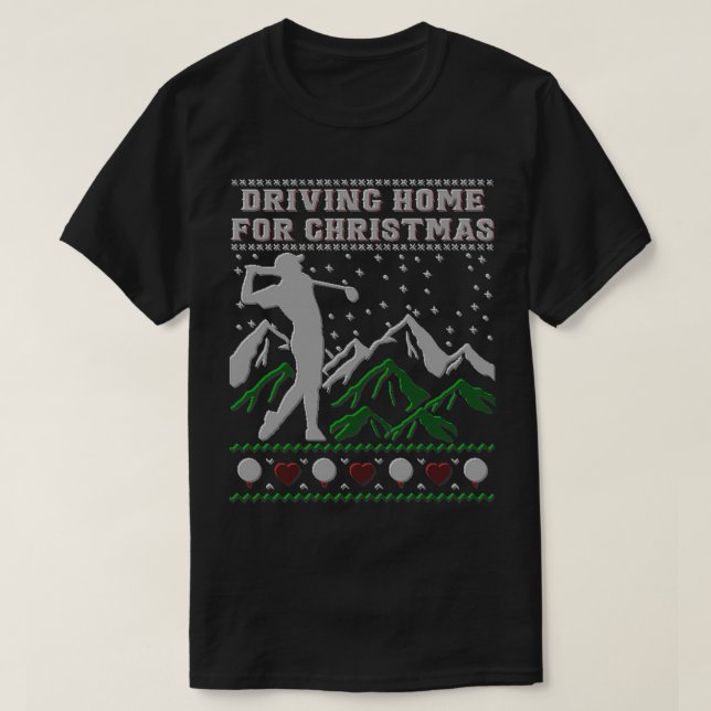 T-shirt Ix27m Love Driving Home Pour Noël (Design devant)