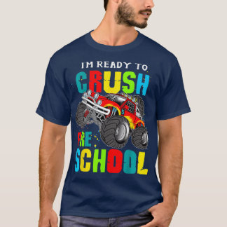 T-shirt Ix27M Prêt À Écraser Le Camion Monster De La Présc