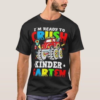 T-shirt Ix27M Prêt À Écraser Le Camion Monster Du Jardin D