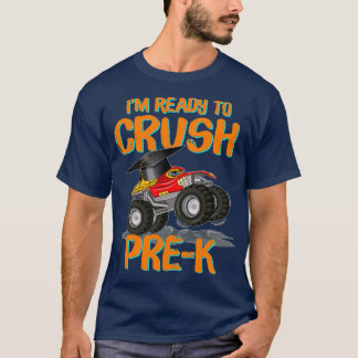 T-shirt Ix27M Prêt À Écraser Le Camion Monster PréK Vers S