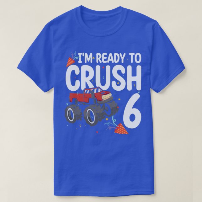T-shirt Ix27M Prêt À Écraser Truck Lover 6 Ans 6e B (Design devant)