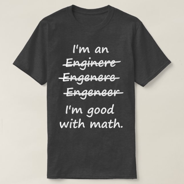 T-shirt Ix27m un ingénieur Ix27m Bon à Math 2 (Design devant)