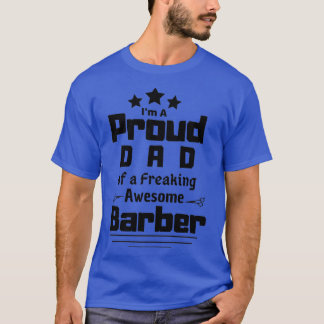 T-shirt Ix27m un papa fier d'un Barberfunn fou
