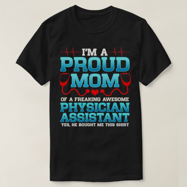 T-shirt Ix27M Une Fier Maman D'Un Médecin Fantastique Frea (Design devant)