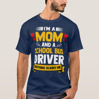 T-shirt Ix27M Une Mère Et Un Conducteur De Bus Scolaire Po