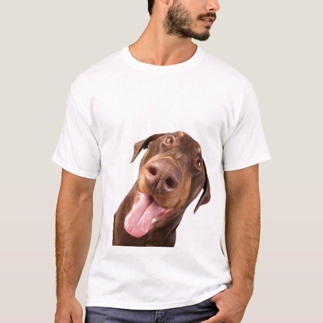 T-shirt J003 de dobermann (Devant)
