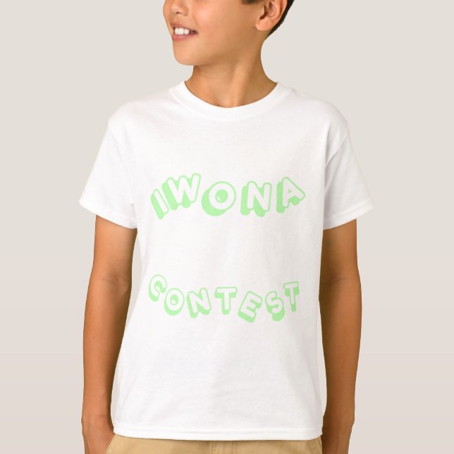 T-shirt J’ai gagné un concours Pastel Green Kid’s (Devant)