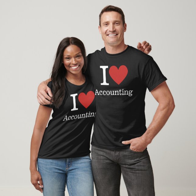 T-shirt J❤️Aime La Comptabilité (Pour Les Employés) PERSON (Unisexe)