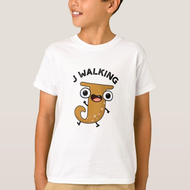 T-shirt J Marcher drôle Alphabet Pun (Devant)