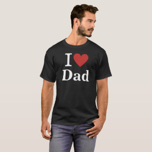T-shirt J'❤️ papa CUSTOM Hommes