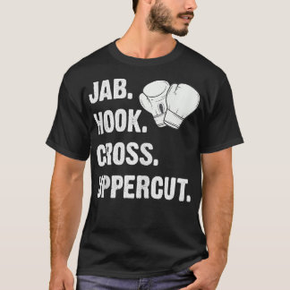 T-shirt Jab Hook Cross Uppercut Funny Martial Arts Kickbox