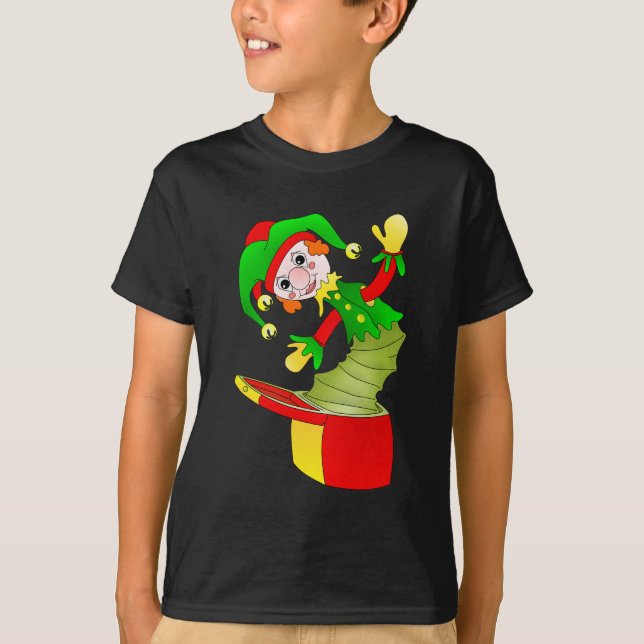 T-shirt Jack de dessin dans le coussin de boîte (Devant)