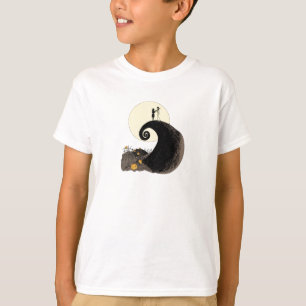 T-shirt Jack et Sally  Silhouette de la lune