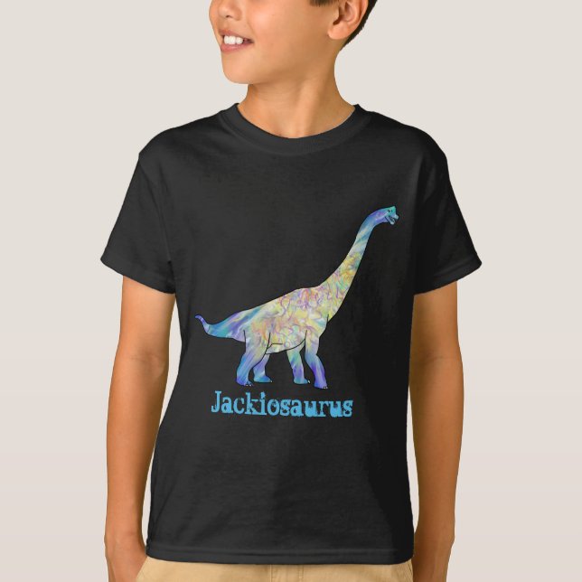 T-shirt Jack iosaurus coloré Brachiosaurus Dinosaur Art (Devant)