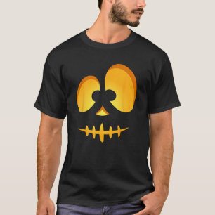 T-shirt Jack-o'-lantern Carved Citrouille sculpté Scull Ha