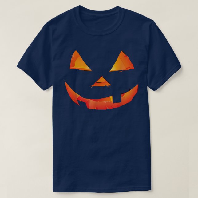 T-shirt Jack-o'-lantern Face Citrouille Hallowen Costume d (Design devant)