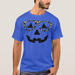 T-shirt Jack-o'-lantern Face Citrouille Hallowen Empreinte