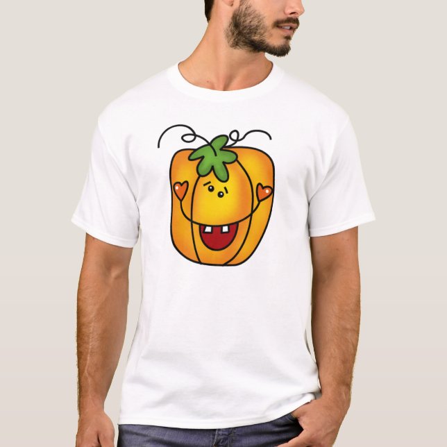 T-shirt Jack-o'-lantern heureux (Devant)