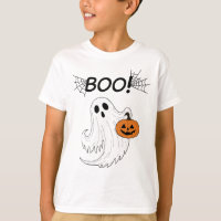 Jack-o’ lanterne et un fantôme blanc Boo Halloween