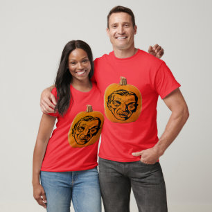 T-shirt Jack O"Lanterne Vampire Face Halloween Unisex