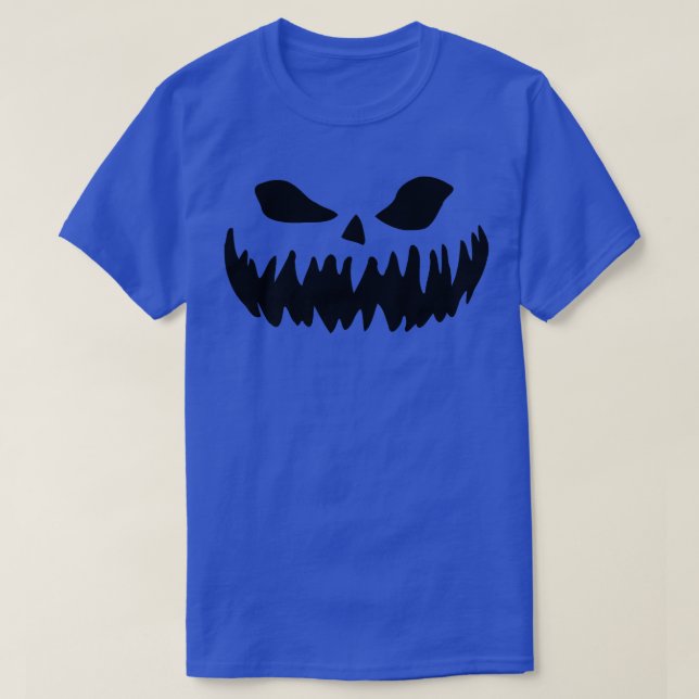 T-SHIRT JACK O'LANTERN HALLOWEEN COSTUME SCARY MEAN PUMPK (Design devant)