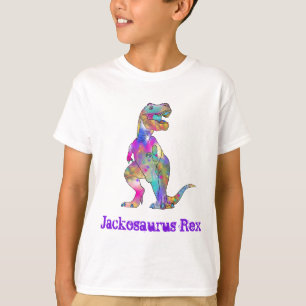 T-shirt Jack osaurus Drôle Coloré Mignon Dinosaure T Rex
