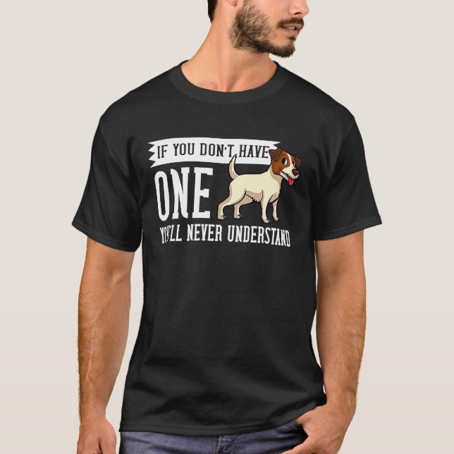 T-shirt Jack Parson Russell Terrier Chien Puppies Propriét (Devant)