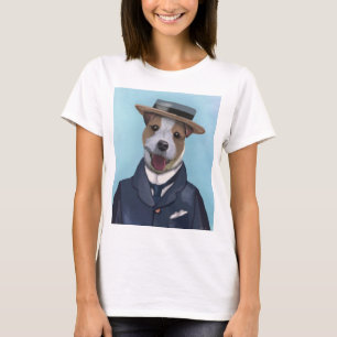 T-shirt Jack Russell in Boater