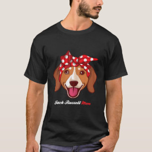 T-shirt Jack Russell Maman Russel Terrier Cute Anniversair