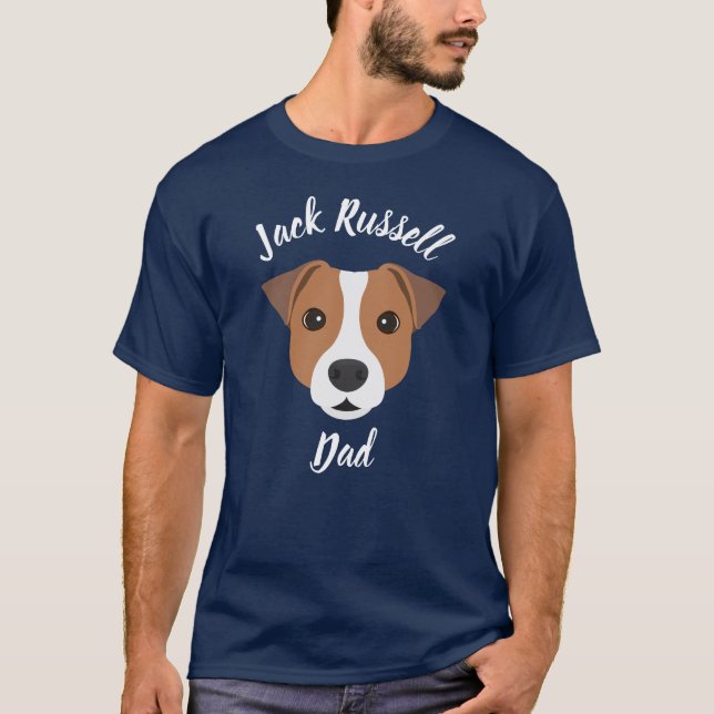 T-shirt Jack Russell Papa (Devant)