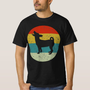 T-shirt jack russell rétro vintage silhouette les années 7