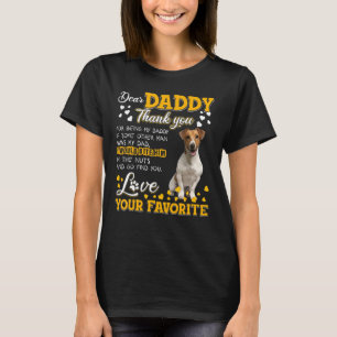 T-shirt Jack Russell Terrier Cher Papa Merci Pour Être