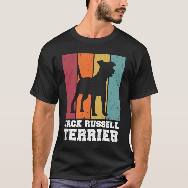 T-shirt Jack Russell Terrier Vintage (Devant)
