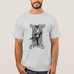 T-shirt Jack Skellington Armoiries encadrées traversées