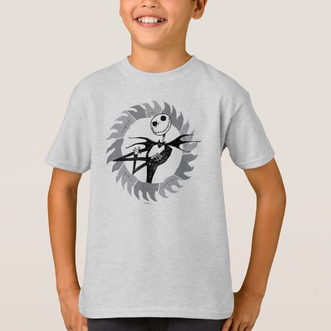T-shirt Jack Skellington | Cadre de lame de scie (Devant)