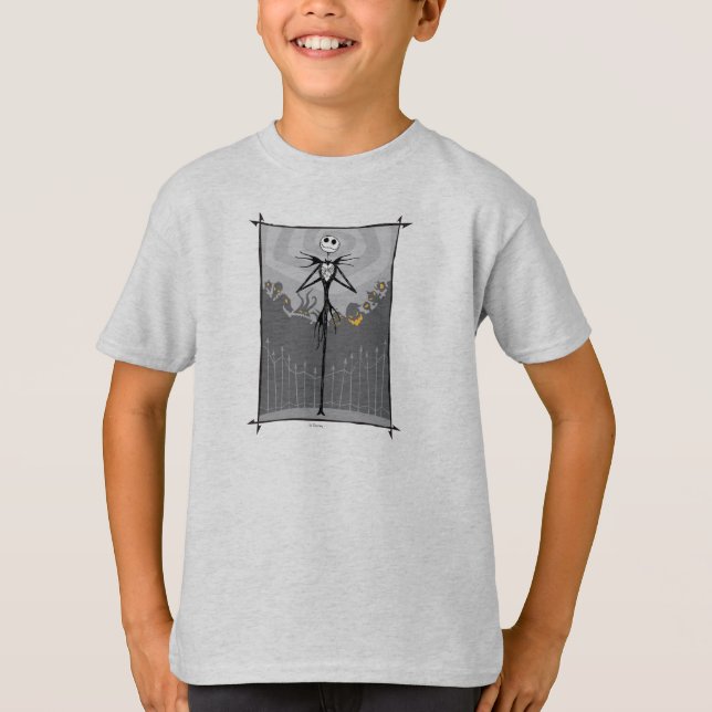 T-shirt Jack Skellington | Clôture du cimetière (Devant)