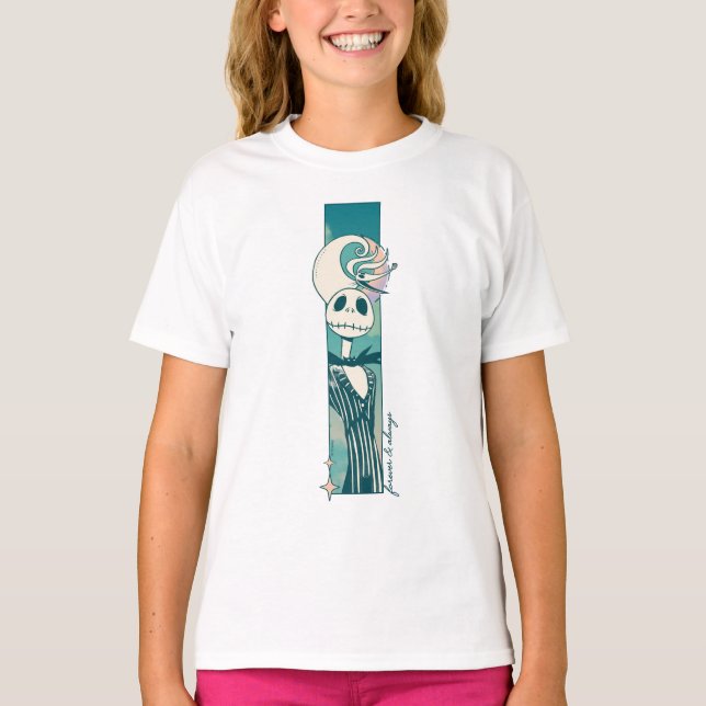 T-shirt Jack Skellington et Zero - Forever & Always (Devant)