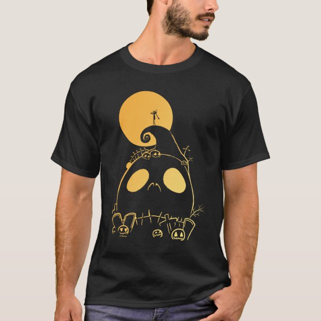 T-shirt Jack Skellington sur Jack Theme Spiral Hill (Devant)