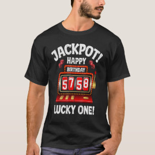 T-shirt Jackpot Joyeux 58e anniversaire Anniversaire Celeb