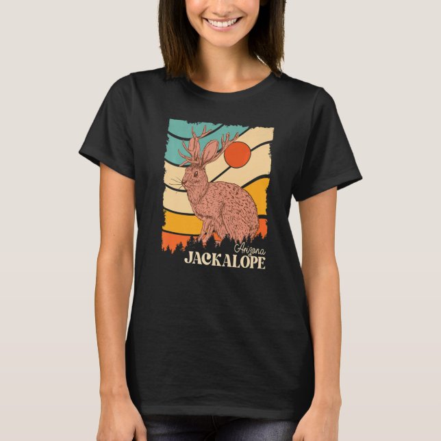 T-shirt Jackrabbit Desert Mountain Cactus Sunshine Arizona (Devant)