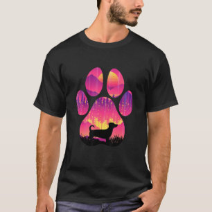T-shirt Jackshund Paw Maman Papa Chien Femmes Hommes