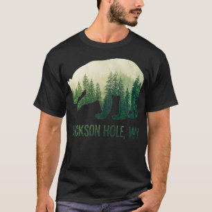 T-shirt Jackson Hole Bear État du Wyoming Pacifique NW Sau