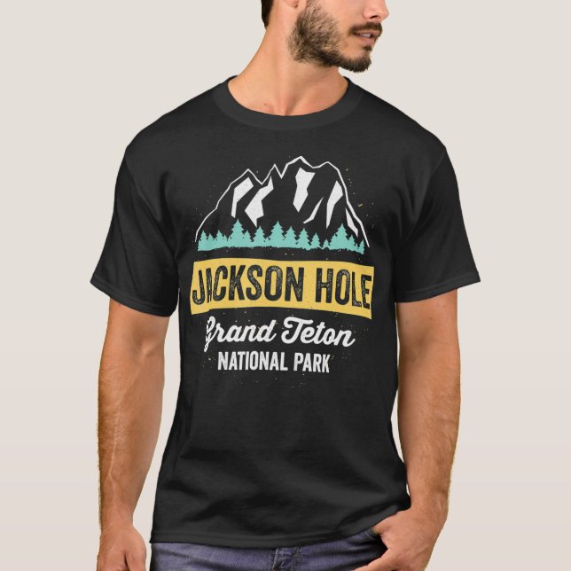 T-shirt Jackson Hole Grand Teton National Park Wyoming  (Devant)