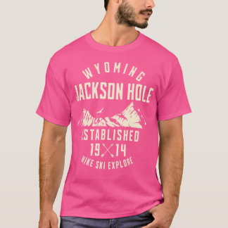 T-shirt Jackson Hole Wyoming Nature Ski Randonnée en plein