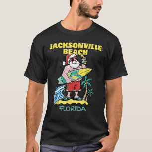 T-shirt JACKSONVILLE BEACH FLORIDA Père Noël Christmas Sur
