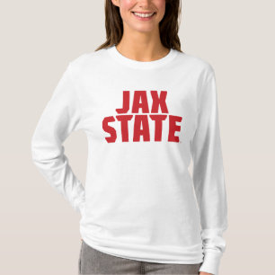 T-shirt Jacksonville State University JAX STATE Bold Red
