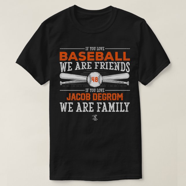 T-shirt Jacob deGrom Si Vous Aimez Baseball Apparel Premiu (Design devant)