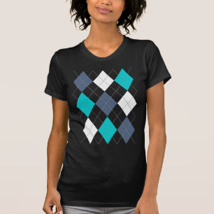T-shirt Jacquard : Nom de code" chemise bleue "éclectique