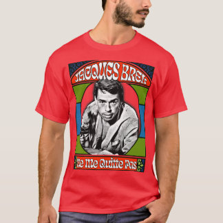 T-shirt Jacques Brel Retro Fan Design